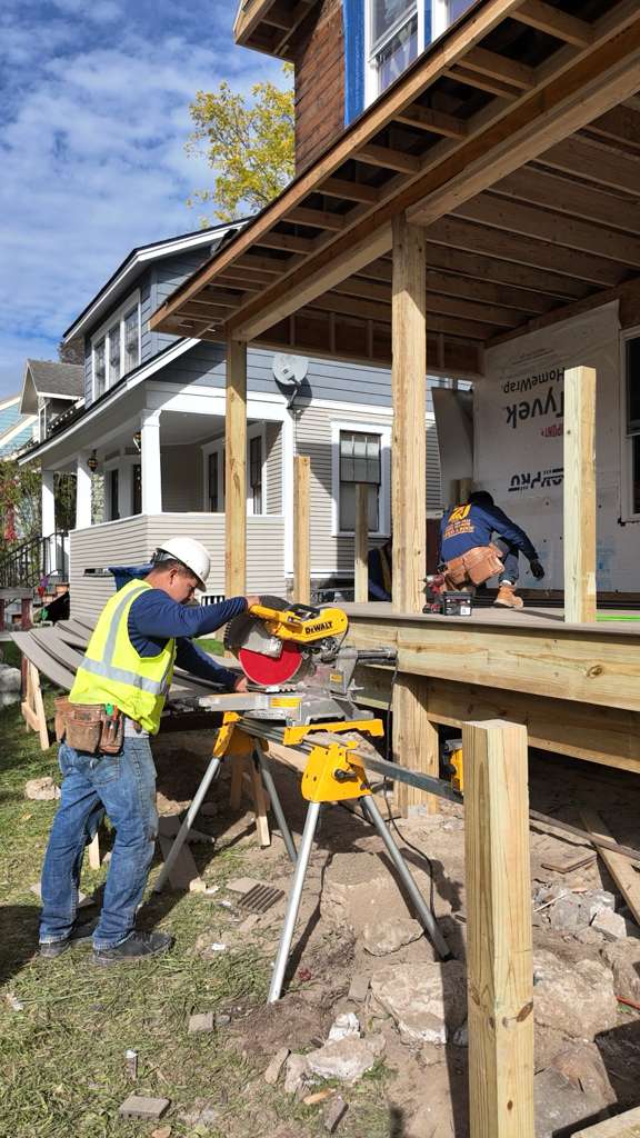 Exterior debris cleanup