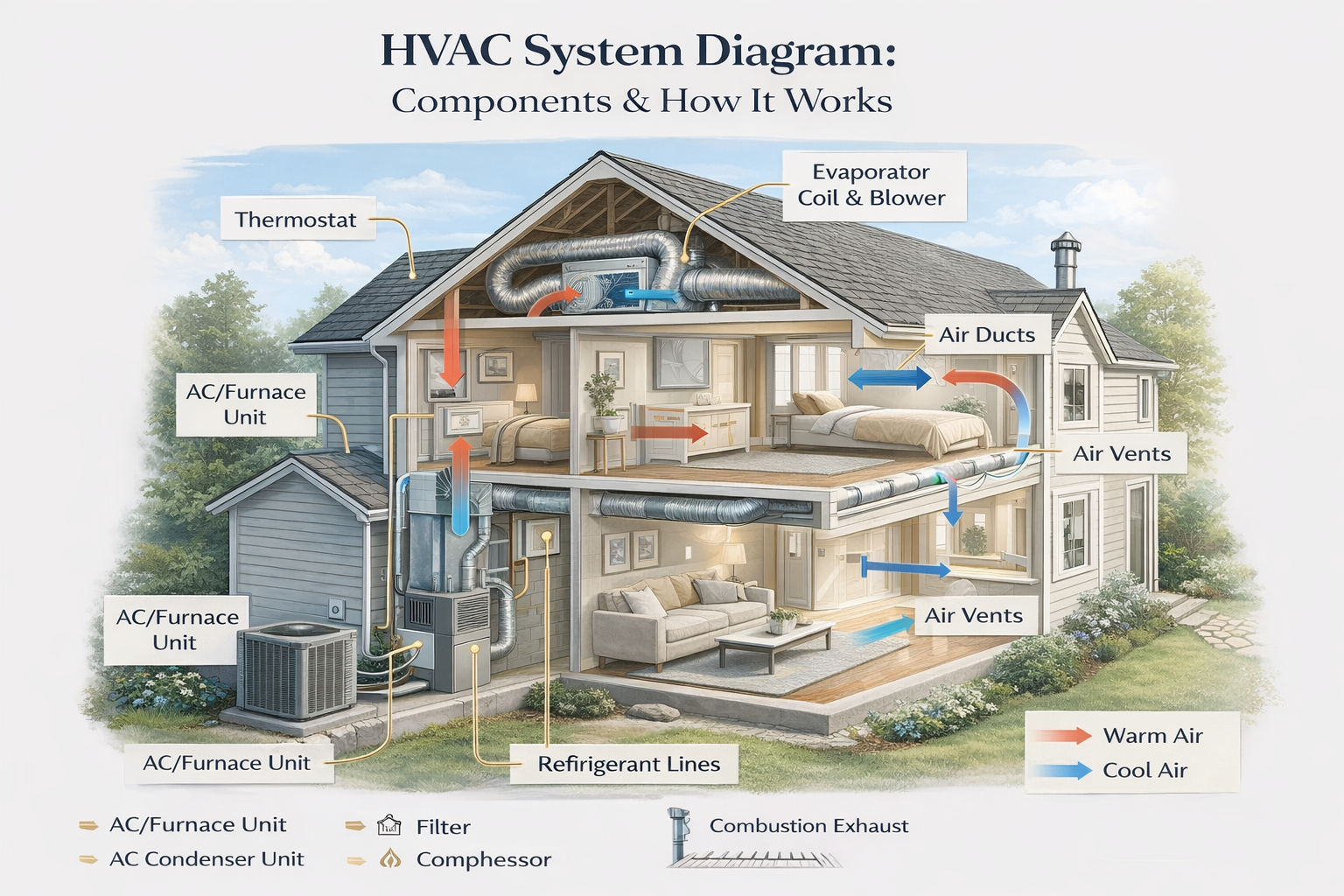Diagrama Detallado De Sistema HVAC